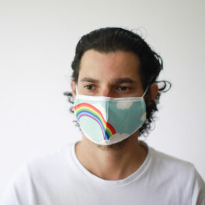 Reusable Fashion Face Mask - Rainbow (Adult)